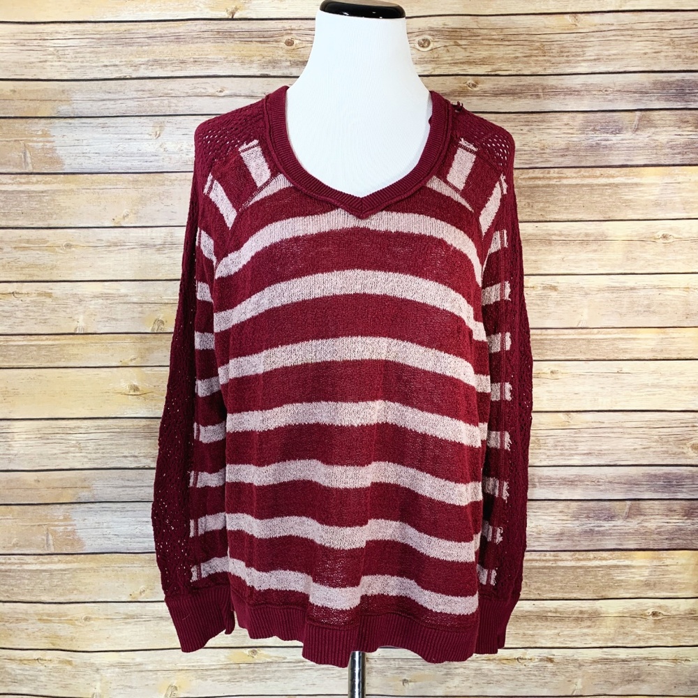 Free People We The Free Fluffy Lou Crochet Sweater - Picture 2 of 8
